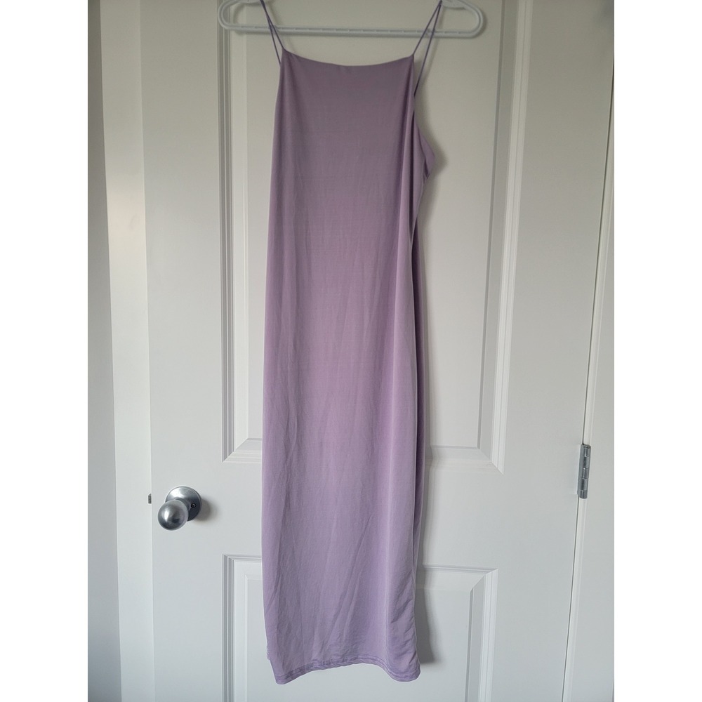 Revamped Lavender Spaghetti Strap Midi Dress Purple Bodycon Y2K Womens S